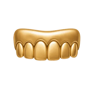 Icone dourado de gengivoplastia